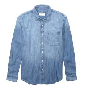AMERICAN EAGLE Denim Button Down - Size L